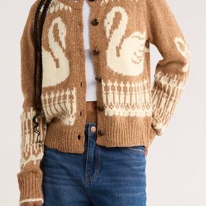 Blu Pepper Brown Button Cardigan